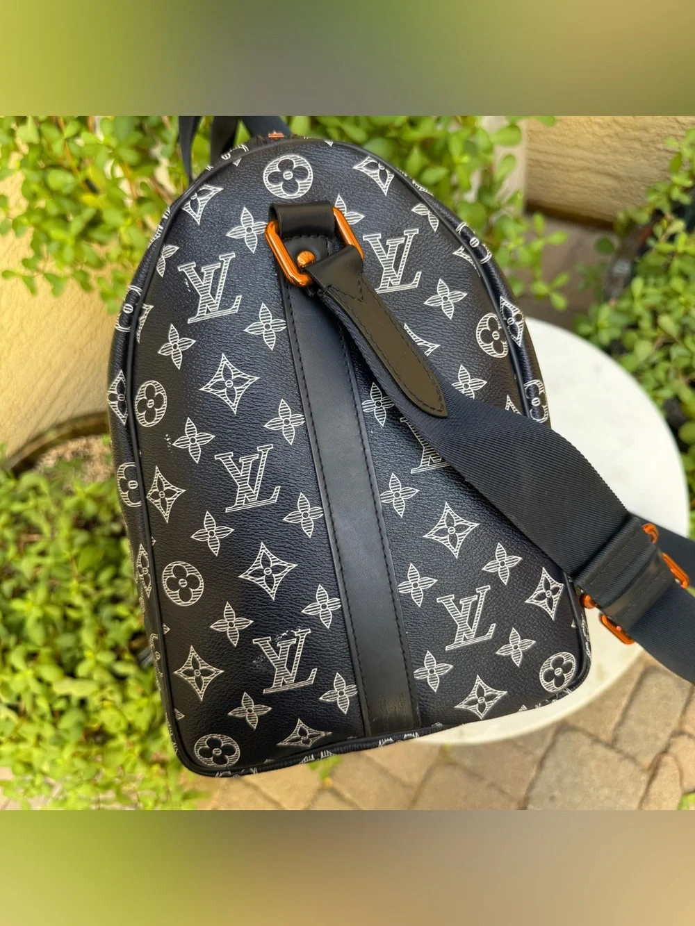 Louis Vuitton Monogram Ink Upside Down Speedy Bandouliere 40